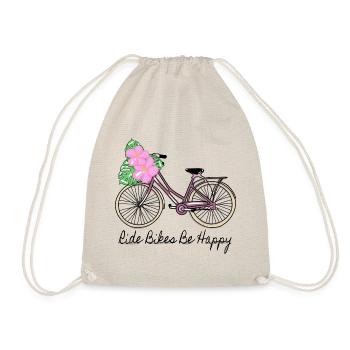 FAIRE DU VÉLO SOYEZ HEUREUX - Sac de sport léger - nature - Devant
