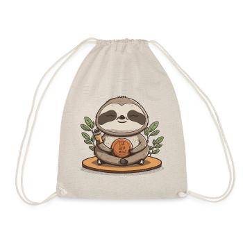 Sloth Yoga & Meditation - Drawstring Bag - nature - Front