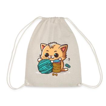 Fuzzy Fun - Drawstring Bag - nature - Front