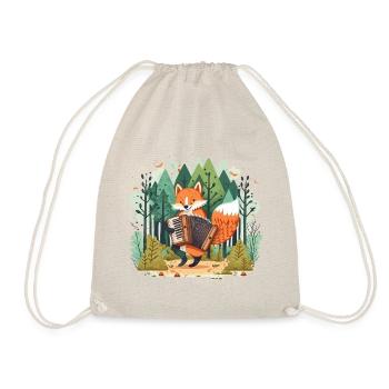 Musikalischer Fuchs - Turnbeutel - Natur - Vorne