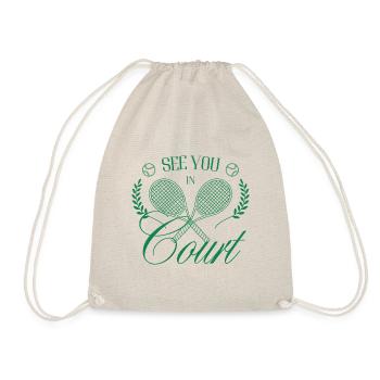 See You in Court Tennis Club - Drawstring Bag - nature - Front