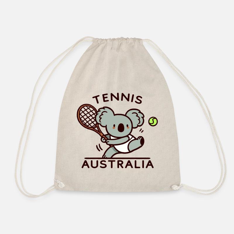 Tennis Australia Cute Koala - Drawstring Bag - nature
