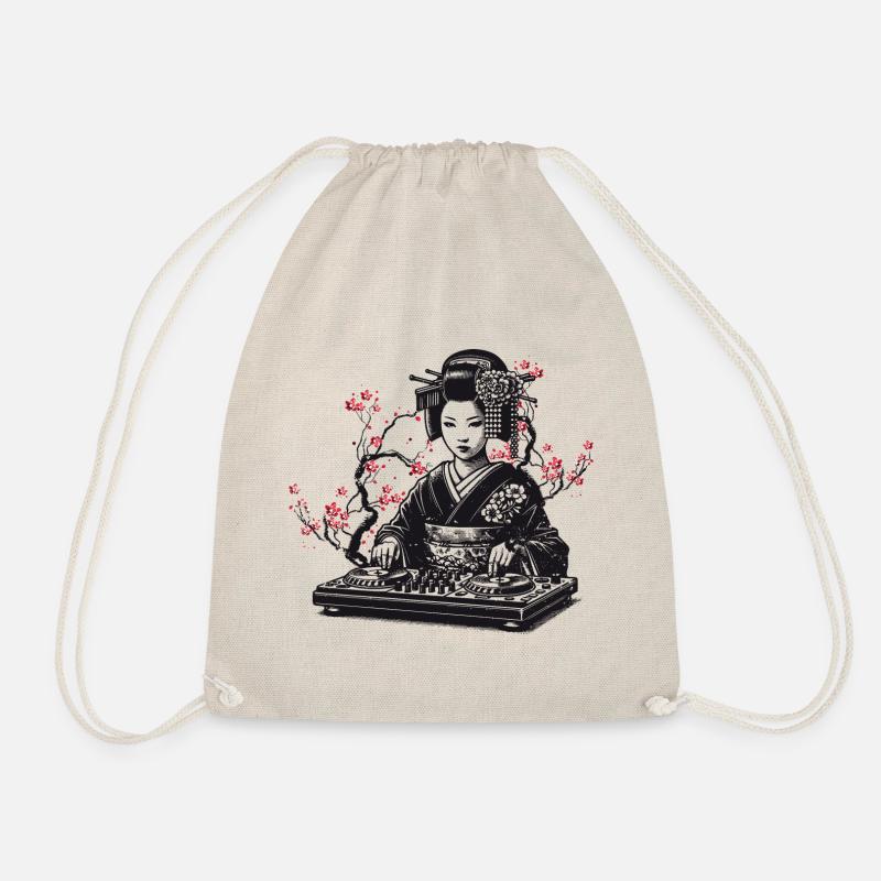 Sakura Geisha DJ - Turnbeutel - Natur