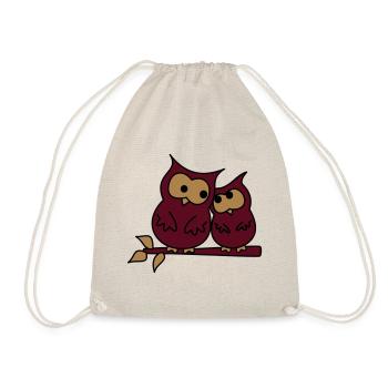 hiboux d'amour - Sac de sport léger - nature - Devant