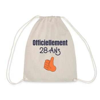 Officiellement 28 Ans' - Sac de sport léger - nature - Devant
