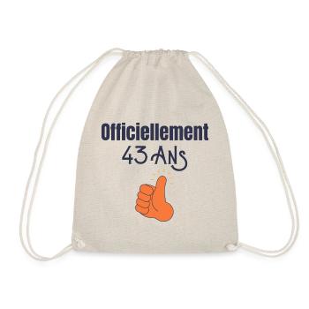 Officiellement 43 Ans - Sac de sport léger - nature - Devant