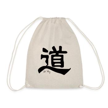 chinesisches Schriftzeichen Weg Dào Kanji Tattoo - Turnbeutel - Natur - Vorne