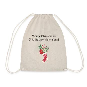 Merry Christmas - Drawstring Bag - nature - Front