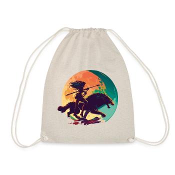 Geisha Samurai - Turnbeutel - Natur - Vorne
