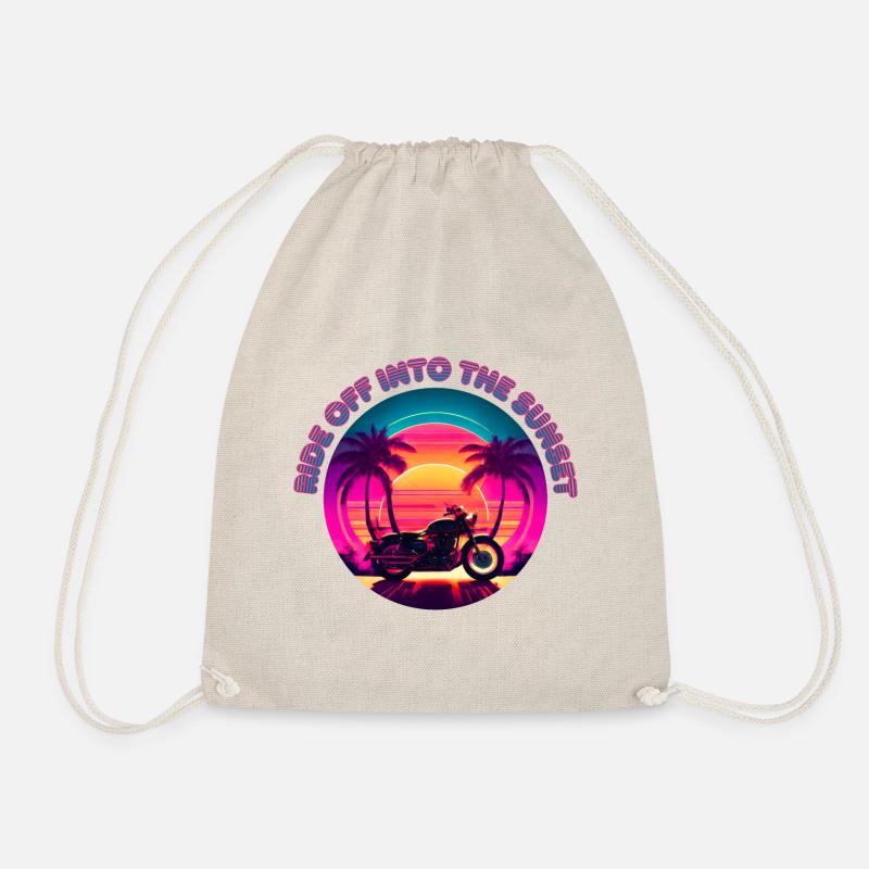 Follow the sunset - Drawstring Bag - nature