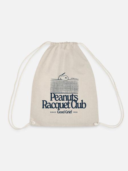 Peanuts Racquet Club Mit Snoopy Dunkel - Turnbeutel - Natur