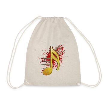 Musical note with spikes - Drawstring Bag - nature - Front