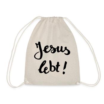 Jesus lebt ! - Turnbeutel - Natur - Vorne