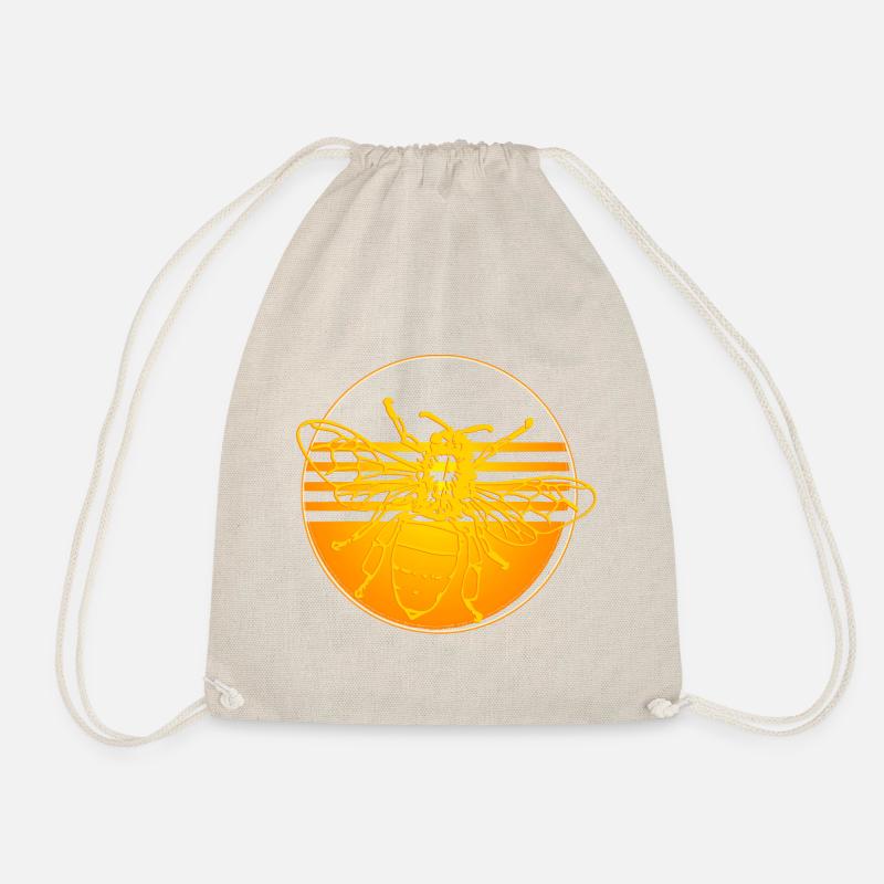 Biene Honigbiene - Turnbeutel - Natur
