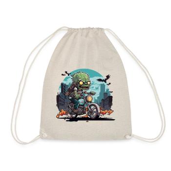 Undead Ride: A Zombie Biker in a City of Walkers - Drawstring Bag - nature - Front