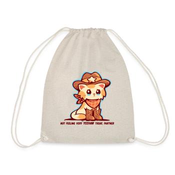 Not Feeling Very YEEHAW - Drawstring Bag - nature - Front