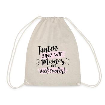 Tanten sind wie Mamas, nur viel cooler! - Turnbeutel - Natur - Vorne
