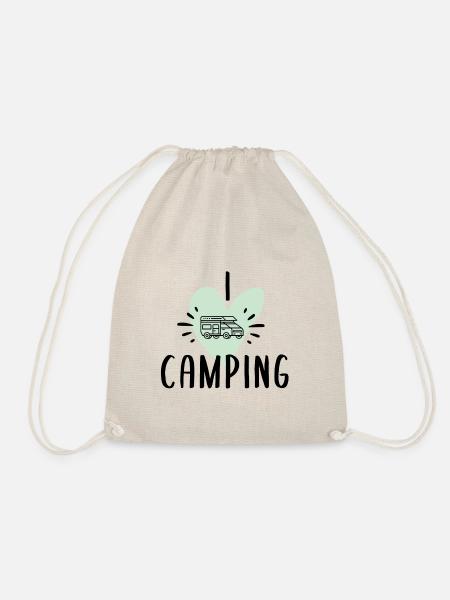 I love Camping - Turnbeutel - Natur