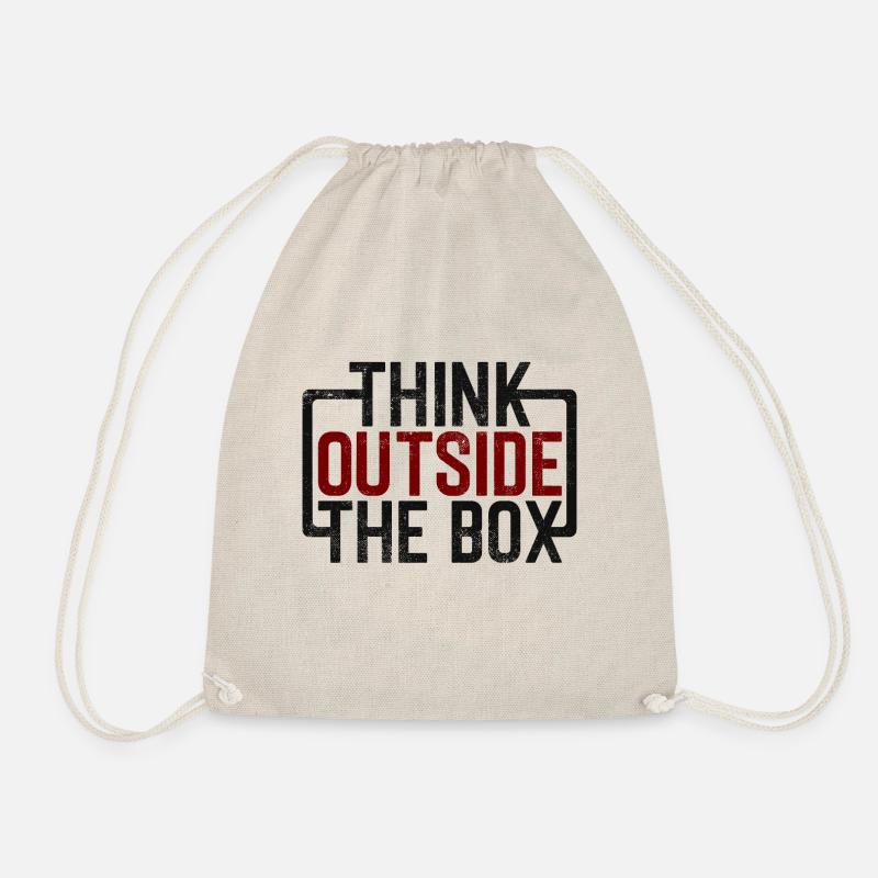 Think outside the box - Erfolg vintage - Turnbeutel - Natur