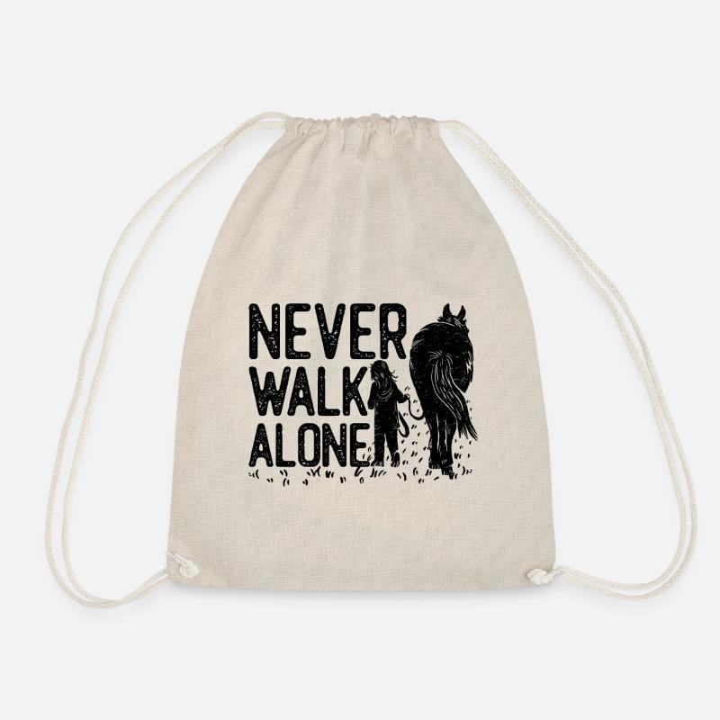 Pferd - Never walk alone - Turnbeutel - Natur