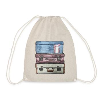 Pile de valises avec 3 vieilles valises - Sac de sport léger - nature - Devant