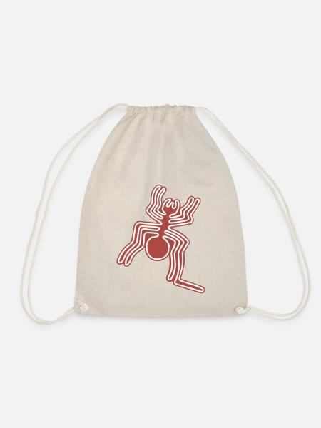 Nazca Lines Spider - Drawstring Bag - nature