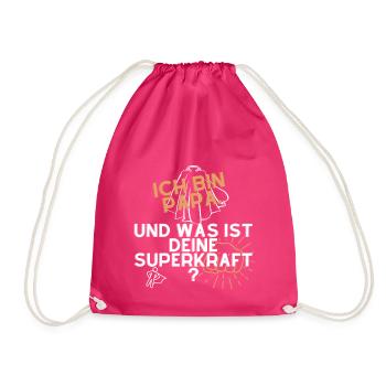 Ich bin Papa - Turnbeutel - Fuchsia - Vorne