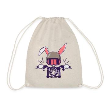 Lapin Motocycliste Motard - Sac de sport léger - nature - Devant