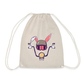 Lapin Motocycliste Motard - Sac de sport léger - nature - Devant