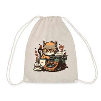 Écrivain de chat smokin - Sac de sport léger - nature - Devant