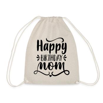 Joyeux anniversaire maman - Sac de sport léger - nature - Devant