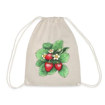 Fraises - Sac de sport léger - nature - Devant