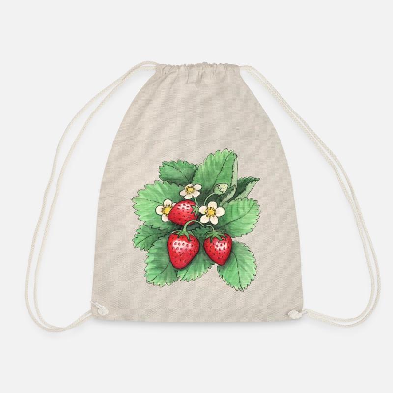 Erdbeeren - Turnbeutel - Natur