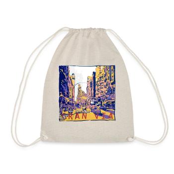 Gran Via - Drawstring Bag - nature - Front