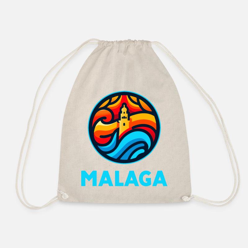 Malaga 3 (dunkel) - Turnbeutel - Natur