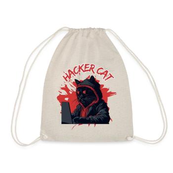 Hacker Cat 😻 - Turnbeutel - Natur - Vorne