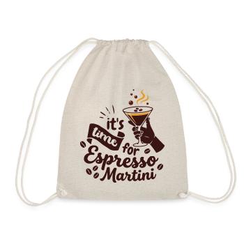 Espresso Martini Moment with Lifestyle Vibe - Drawstring Bag - nature - Front