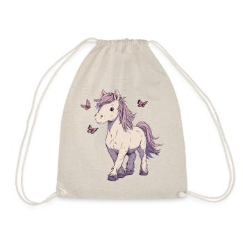 Bangs with butterflies - Drawstring Bag - nature - Front