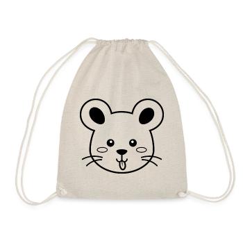 Mouse - Drawstring Bag - nature - Front