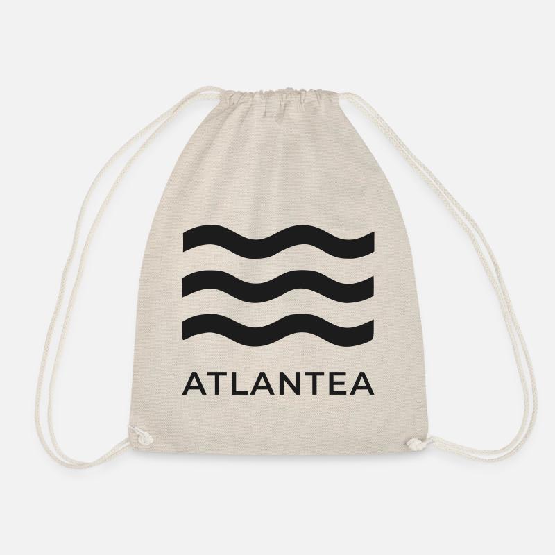 Atlantea Blue Waves - Drawstring Bag - nature