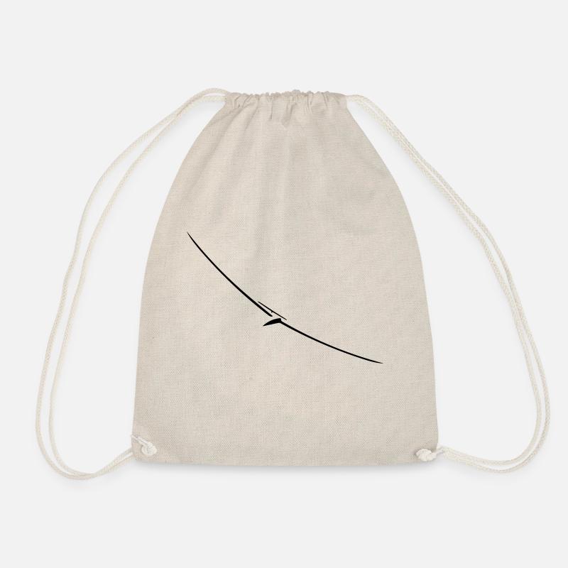 Glider Plane - Drawstring Bag - nature