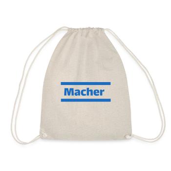 Macher - Ich bin ein Macher - Turnbeutel - Natur - Vorne