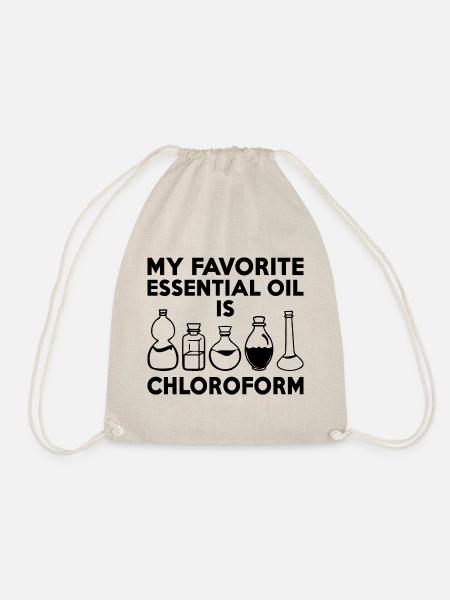 Mein Lieblingsöl ist Chloroform - Turnbeutel - Natur