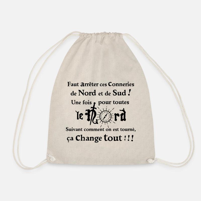 We have to stop this North and South bullshit! - Drawstring Bag - nature