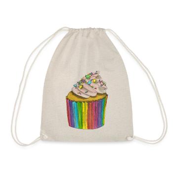 Cupcake arc-en-ciel fier queer LGBTQ + l’amour est l’amour - Sac de sport léger - nature - Devant