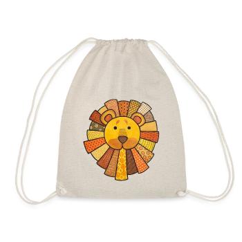 Lion mignon bébé lion enfants kawaii chambre d’enfant - Sac de sport léger - nature - Devant