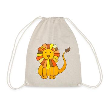Lion mignon bébé lion enfants kawaii chambre d’enfant - Sac de sport léger - nature - Devant