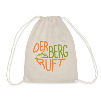 Der Berg Ruft Herzdesign - Turnbeutel - Natur - Vorne