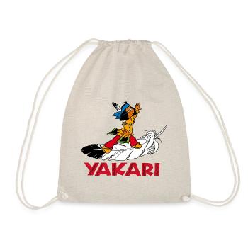 Yakari auf Feder - Turnbeutel - Natur - Vorne