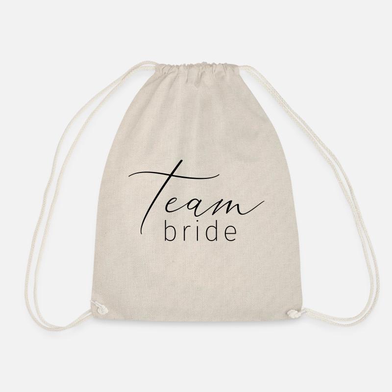 team Bride - Drawstring Bag - nature